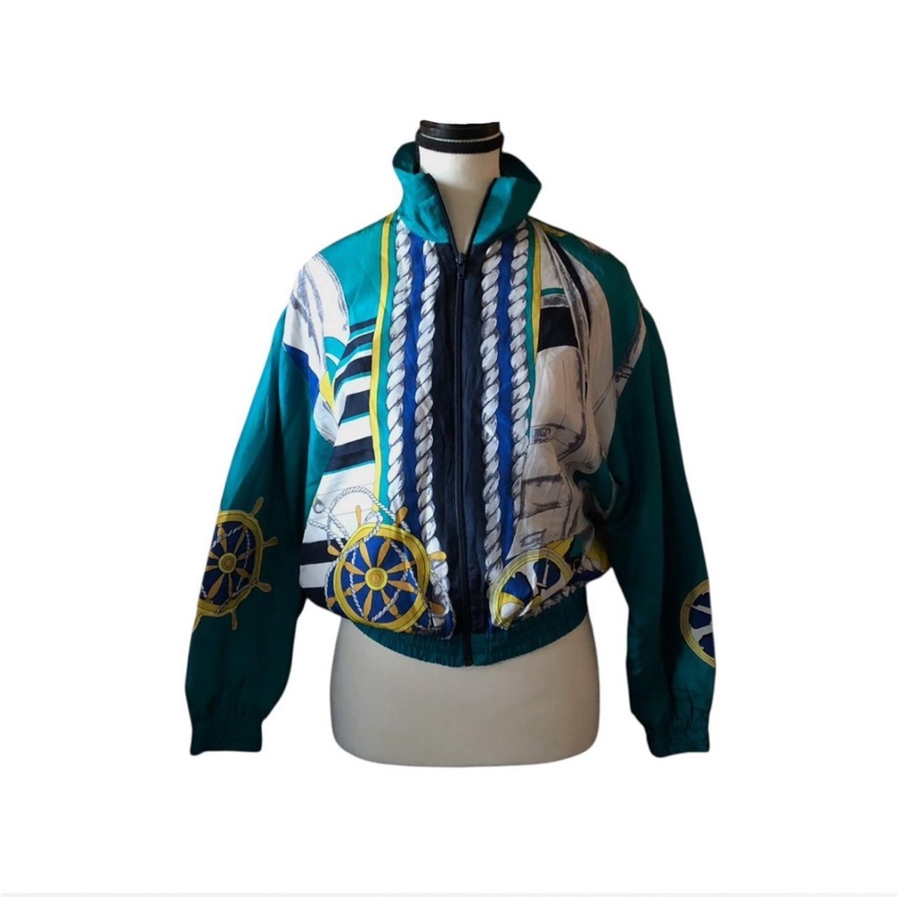 Vintage Nautical Print Jacket